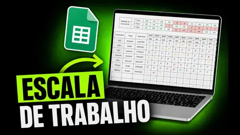 Planilha de Escala de Trabalho: monte turnos e folgas sem erro
