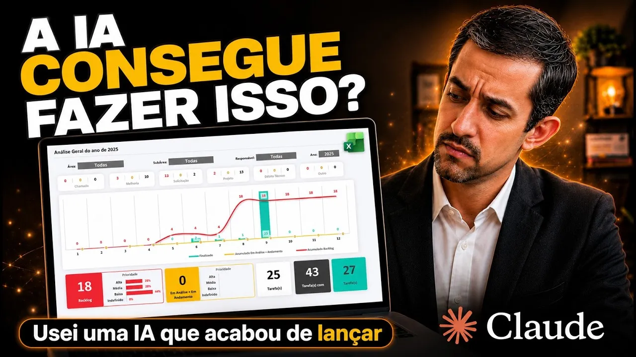 Dashboard no Excel com IA: o Claude Opus 5 consegue criar?