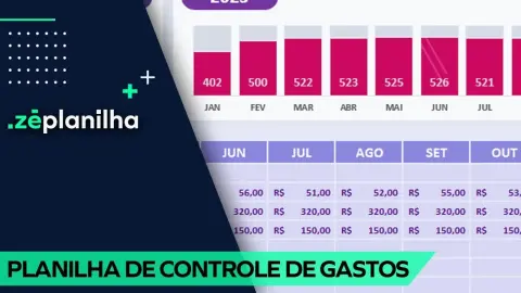 Planilha de Gastos no Excel Grátis: controle de despesas mês a mês