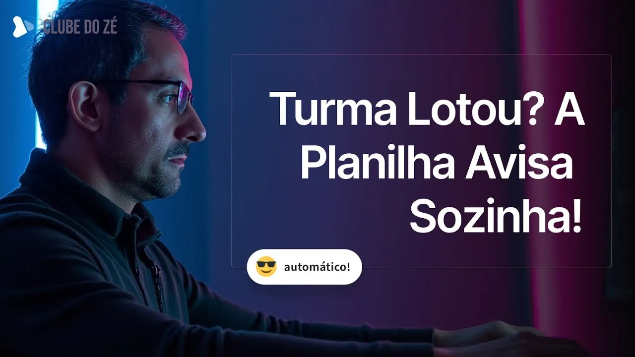 Aviso Automático de Turma Lotada por E-mail no Google Sheets