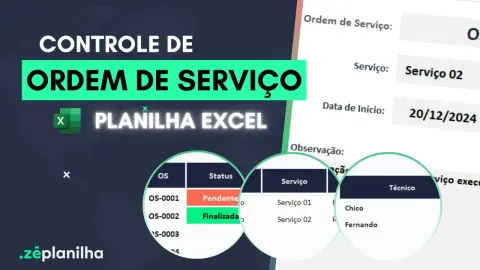 Planilha de Controle de Ordem de Serviço no Excel