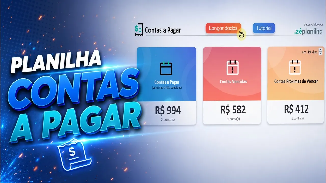 Planilha de Contas a Pagar no Excel: controle e dashboard