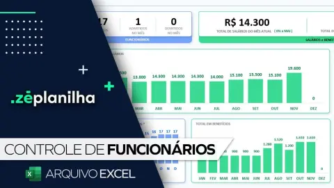 Planilha de Controle de Funcionários no Excel