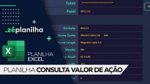 Planilha para consultar valor de ação na bolsa
