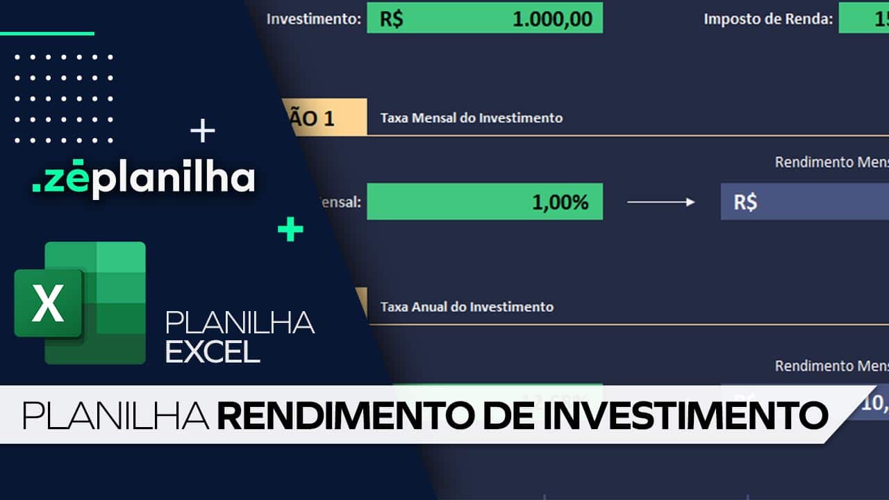 Planilha Rendimento de Investimento