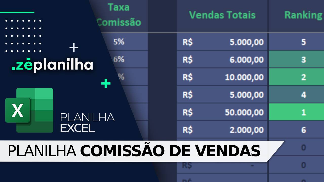 Planilha Comissão de Vendas